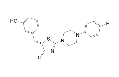 (5Z)-2-[4-(4-fluorophenyl)-1-piperazinyl]-5-(3-hydroxybenzylidene)-1,3-thiazol-4(5H)-one