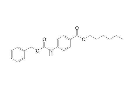 Hexyl 4-(benzyloxycarbonylamino)benzoate