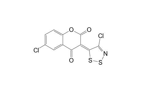 (E/Z)-6-Chloro-3-(4-chloro-5H-1,2,3-dithiazol-5-ylidene)-3,4-dihydro-2H-1-benzopyran-2,4-dione