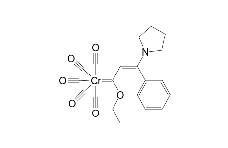 Pentacarbonyl [(2E)-1-ethoxy-3-phenyl-3-(1'-pyrrolidinyl)-2-propenylidene] chromium