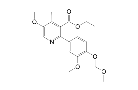 Ethyl 5-methoxy-2-[3'-methoxy-4'-(methyoxymethyloxy)phenyl]-4-methylnicotinate
