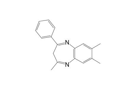 2,7,8-Trimethyl-4-phenyl-3H-1,5-benzodiazepine