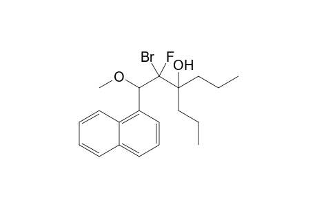 2-Bromo-2-fluoro-1-methoxy-1-(1-naphthyl)-3-propyl-3-hexanol