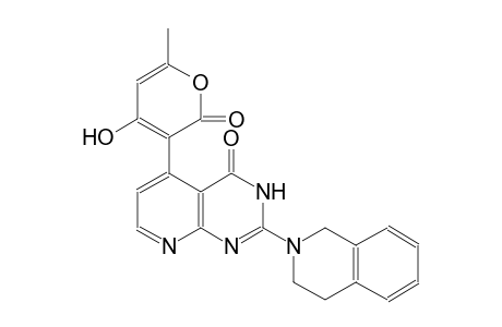 pyrido[2,3-d]pyrimidin-4(3H)-one, 2-(3,4-dihydro-2(1H)-isoquinolinyl)-5-(4-hydroxy-6-methyl-2-oxo-2H-pyran-3-yl)-