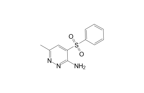 6-Methyl-4-(phenylsulfonyl)-3-pyridazinamine