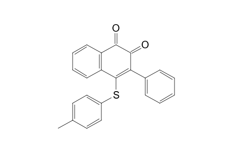 1,2-Naphthalenedione, 4-[(4-methylphenyl)thio]-3-phenyl-
