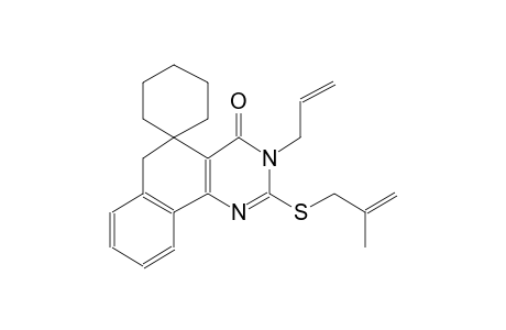 3-allyl-2-((2-methylallyl)thio)-3H-spiro[benzo[h]quinazoline-5,1'-cyclohexan]-4(6H)-one