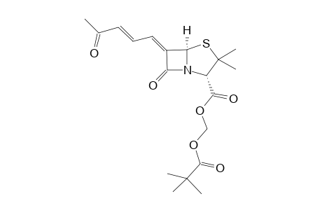 Z,E-Pivaloyloxymethyl 6-(4'-Oxopent-2'-enylidene)penicillanate