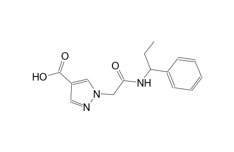 1H-pyrazole-4-carboxylic acid, 1-[2-oxo-2-[(1-phenylpropyl)amino]ethyl]-