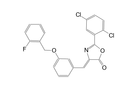 (4Z)-2-(2,5-dichlorophenyl)-4-{3-[(2-fluorobenzyl)oxy]benzylidene}-1,3-oxazol-5(4H)-one