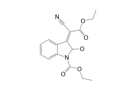 ETHYL-Z-1-CARBOETHOXY-2-HYDROXY-3-INDOLINYLIDENECYANOACETATE