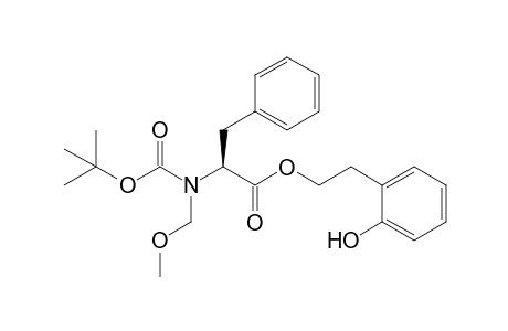 (S)-N-tert-butoxycarbonyl-N-(methoxymethyl)phenylalanine 2-(2-hydroxyphenyl)ethyl ester