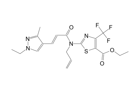 ethyl 2-{allyl[(2E)-3-(1-ethyl-3-methyl-1H-pyrazol-4-yl)-2-propenoyl]amino}-4-(trifluoromethyl)-1,3-thiazole-5-carboxylate