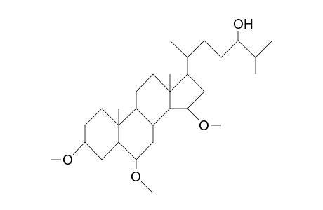 3b,6a,15a-Trimethoxy-5a-cholestan-24-ol