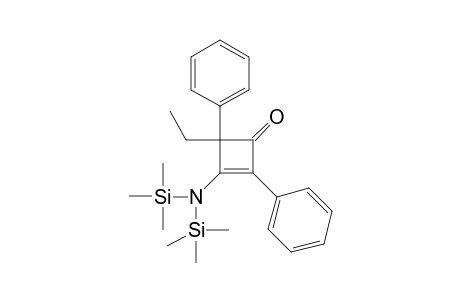 3-[bis(trimethylsilyl)amino]-4-ethyl-2,4-diphenyl-1-cyclobut-2-enone