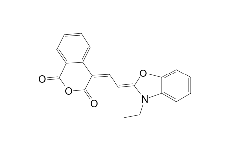 1H-2-benzopyran-1,3(4H)-dione, 4-[2-(3-ethyl-2(3H)-benzoxazolylidene)ethylidene]-