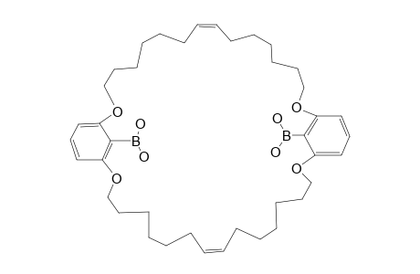 1,18(1,3)-Bis[2-(dihydroxyboro)benzenacyclo[16.16]tetratriacontaphane-9,26-diene