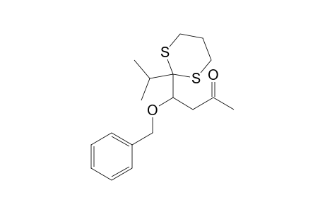 4-Benzoxy-4-(2-isopropyl-1,3-dithian-2-yl)butan-2-one
