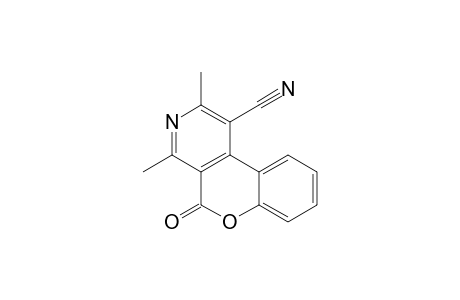 2,4-Dimethyl-5-oxidanylidene-chromeno[3,4-c]pyridine-1-carbonitrile