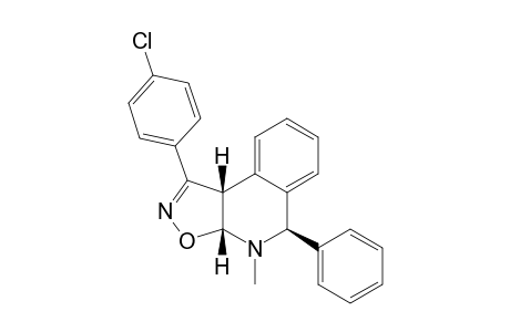 9-METHYL-8-(PARA-CHLOROPHENYL)-3-PHENYL-3A,8,9,9A-TETRAHYDRO-[5,4-C]-ISOXAZOLOISOQUINOLINE-ADDUCT