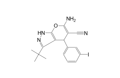 pyrano[2,3-c]pyrazole-5-carbonitrile, 6-amino-3-(1,1-dimethylethyl)-1,4-dihydro-4-(3-iodophenyl)-