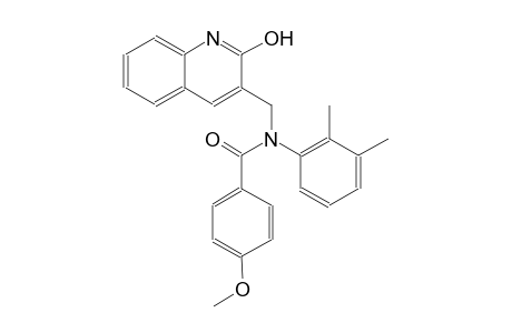 N-(2,3-dimethylphenyl)-N-[(2-hydroxy-3-quinolinyl)methyl]-4-methoxybenzamide