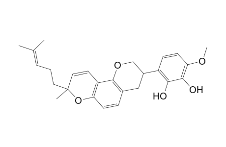 3-Methoxy-6-[8-methyl-8-(4-methyl-3-pentenyl)-3,4-dihydro-2H,8H-pyrano[2,3-f]chromen-3-yl]-1,2-benzenediol