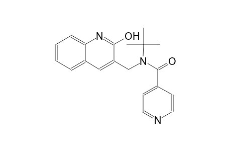 N-(tert-butyl)-N-[(2-hydroxy-3-quinolinyl)methyl]isonicotinamide