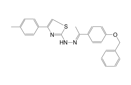 ethanone, 1-[4-(phenylmethoxy)phenyl]-, [4-(4-methylphenyl)-2-thiazolyl]hydrazone, (1E)-