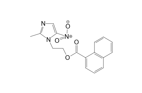 2-(2-Methyl-5-nitro-1H-imidazol-1-yl)ethyl 1-naphthoate