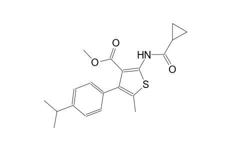 methyl 2-[(cyclopropylcarbonyl)amino]-4-(4-isopropylphenyl)-5-methyl-3-thiophenecarboxylate