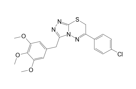 3-(3,4,5-Trimethoxyphenylmethyl)-6-(4-chlorophenyl)-7H-1,2,4-triazolo[3,4-b]-1,3,4-thiadiazine