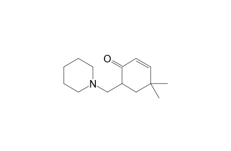 4,4-Dimethyl-6-[(piperidin-1-yl)methyl]cyclohex-2-en-1-one