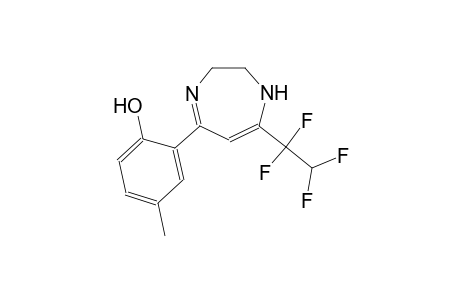 4-methyl-2-[7-(1,1,2,2-tetrafluoroethyl)-2,3-dihydro-1H-1,4-diazepin-5-yl]phenol