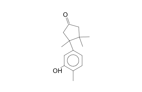 3-(3-Hydroxy-4-methyl-phenyl)-3,4,4-trimethyl-cyclopentanone