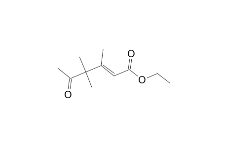 2-Hexenoic acid, 3,4,4-trimethyl-5-oxo-, ethyl ester, (E)-