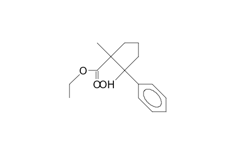 2-Hydroxy-2-phenyl-1-methyl-1-cyclopentanecarboxylic acid, ethyl ester diastereomer 1