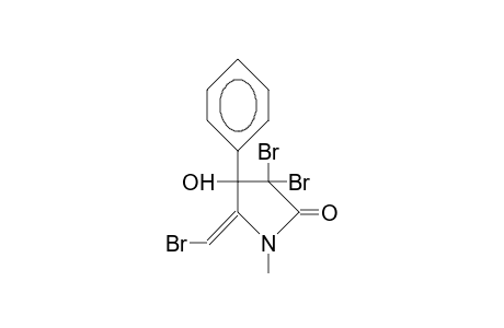 3,3-Dibromo-5-bromomethylene-4-hydroxy-1-methyl-4-phenyl-2-pyrrolidone