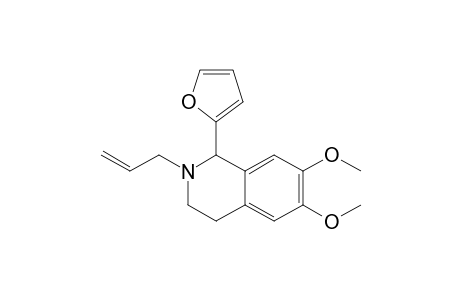2-Allyl-1-(2-furyl)-6,7-dimethoxy-1,2,3,4-tetrahydroisoquinoline