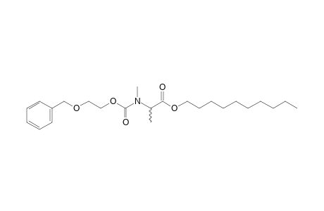 dl-Alanine, N-methyl-N-(2-benzyloxyethoxycarbonyl)-, decyl ester