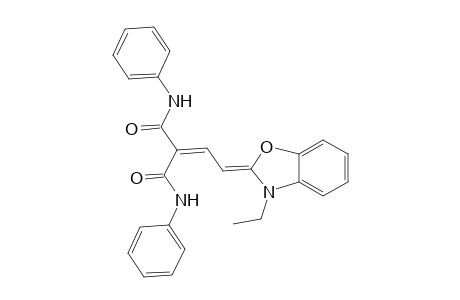 (Z)-2-(2-(3-ethylbenzo[d]oxazol-2(3H)-ylidene)ethylidene)-N1,N3-diphenylmalonamide