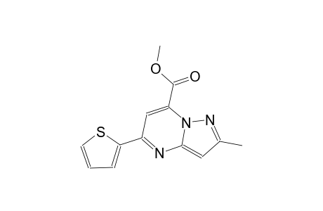 pyrazolo[1,5-a]pyrimidine-7-carboxylic acid, 2-methyl-5-(2-thienyl)-, methyl ester