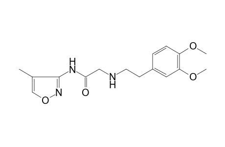 2-(homoveratrylamino)-N-(4-methylisoxazol-3-yl)acetamide