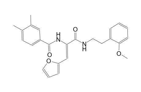 N-[(Z)-2-(2-furyl)-1-({[2-(2-methoxyphenyl)ethyl]amino}carbonyl)ethenyl]-3,4-dimethylbenzamide