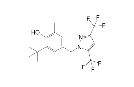 1-[3'-(t-Butyl)-4'-hydroxy-5'-methylbenzyl]-3,5-bis(trifluoromethyl)-pyrazole