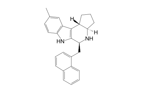 trans-9-methyl-5-(s)-(1-naphthylmethyl)-1,2,3,3a,4,5,6,10c-octahydrocyclopenta[a]pyrido[3,4-b]indole