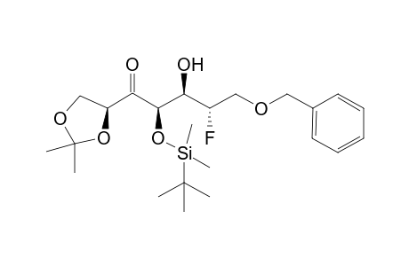 (2R,3R,4S)-5-Benzyloxy-2-(tert-butyl-dimethyl-silanyloxy)-1-((S)-2,2-dimethyl-[1,3]dioxolan-4-yl)-4-fluoro-3-hydroxy-pentan-1-one