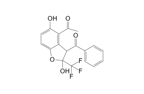 4-Acetyl-3-benzoyl-2,3-dihydro-2-(trifluoromethyl)benzofuran-2,5-diol