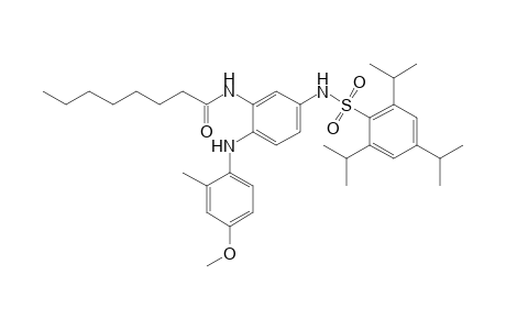 Octanamide, N-[2-[(4-methoxy-2-methylphenyl)amino]-5-[[[2,4,6-tris(1-methylethyl)phenyl]sulfonyl]amino]phenyl]-