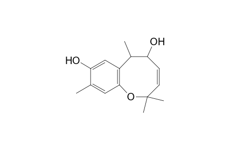 3,3,7,11-Tetramethyl-6,10-dihydroxy-2-oxabicyclo[6.4.0]dodec-4,8(1),9,11-tetraene